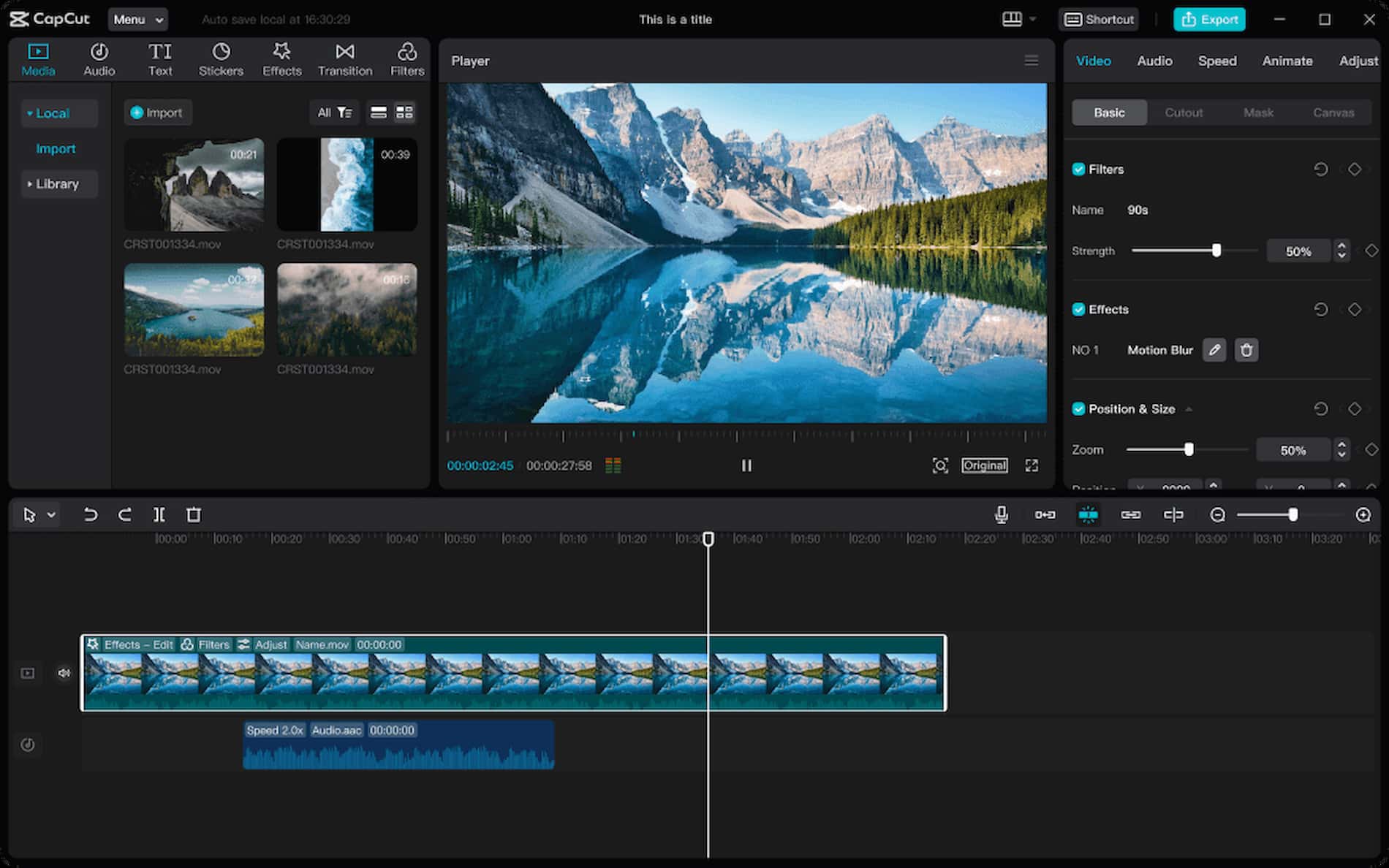 Video editing service for home movies and wedding footage